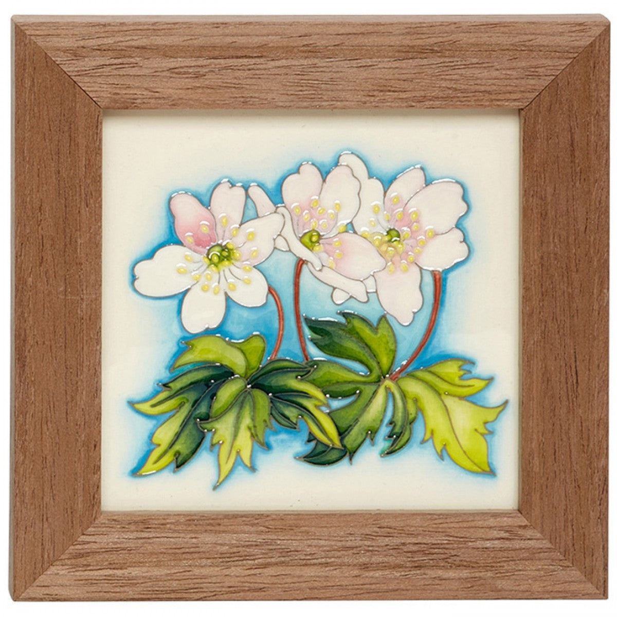 Moorcroft Wildflower Medley Wood Anemone Plaque MCR-312