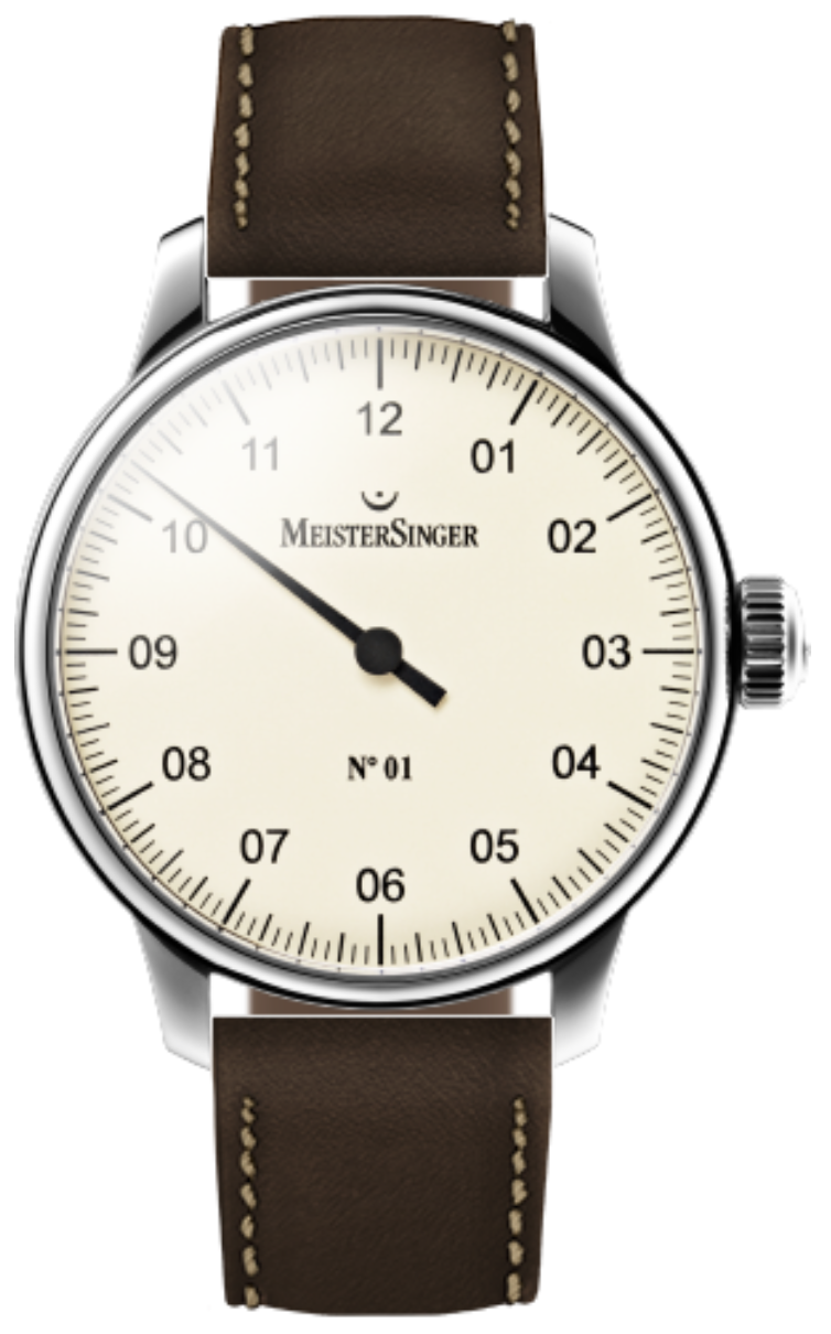 MeisterSinger Watch N. 01 AM3303 Cordovan Brown Strap