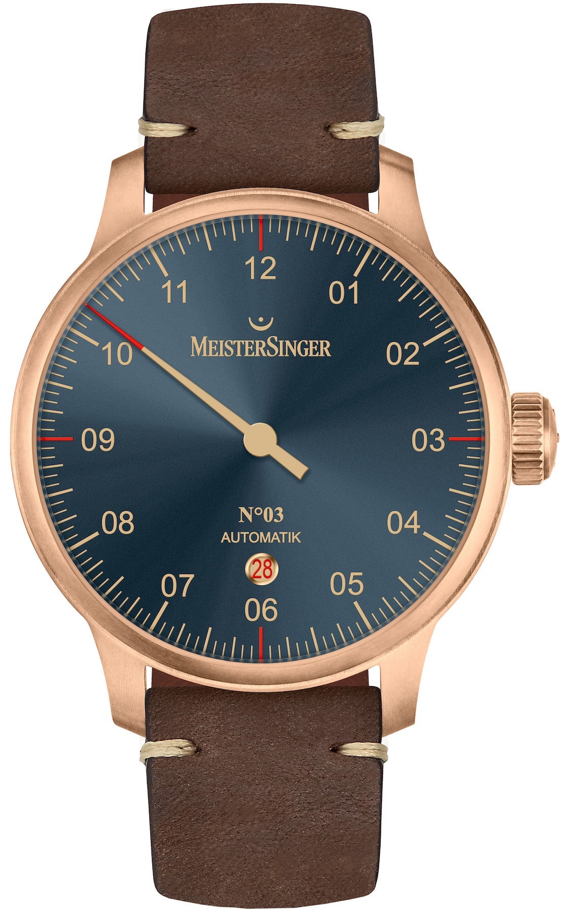 Meistersinger Watch N.03 Bronze Line AM917BR