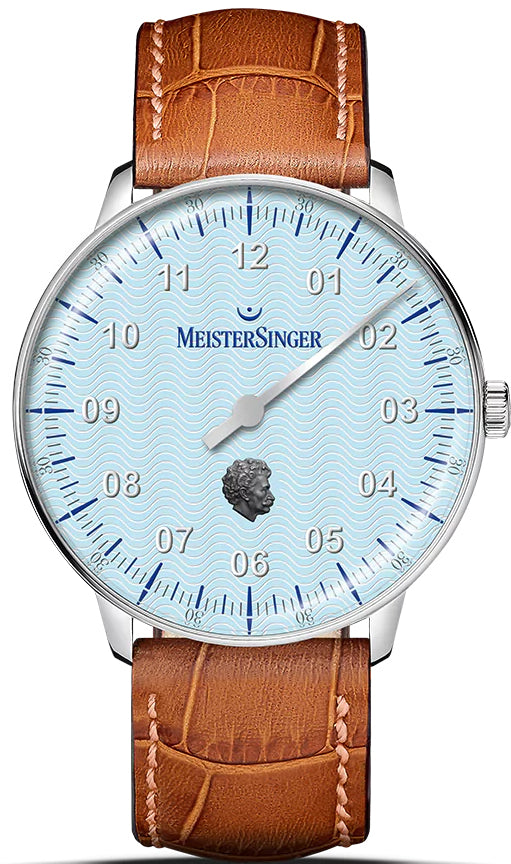 MeisterSinger Edition Neo Johann Strauss Light Blue Limited Edition Watch ED-NES-STRAUSS