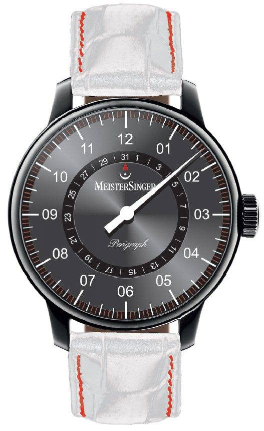 MeisterSinger Perigraph PVD AM1011 Croco Print White