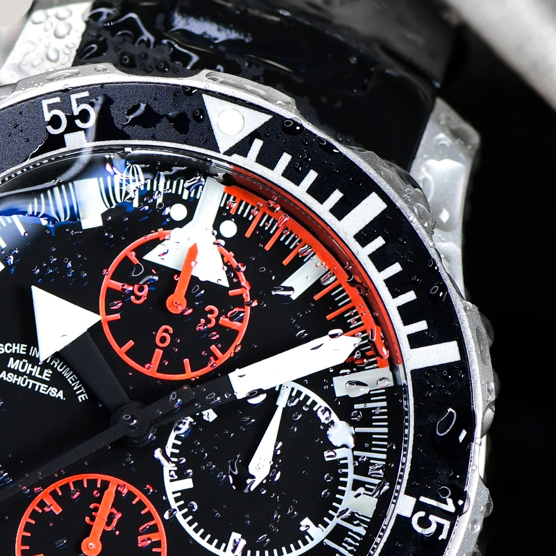 Muhle Glashutte S.A.R. Flieger-Chronograph Watch M1-41-33-KB Image 6