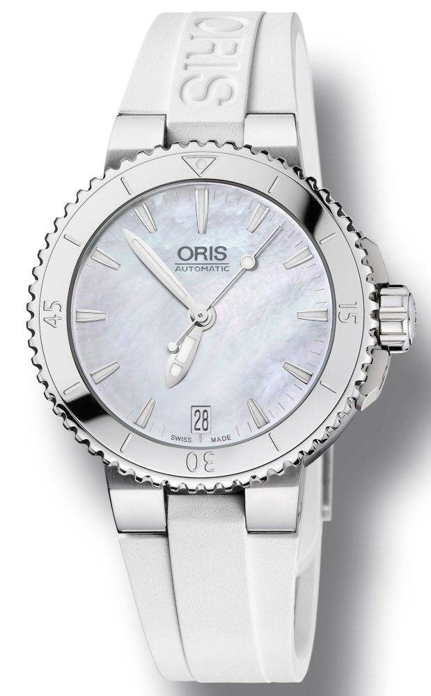 Oris Watch Aquis Date Lady Rubber 01 733 7652 4151-07 4 18 31
