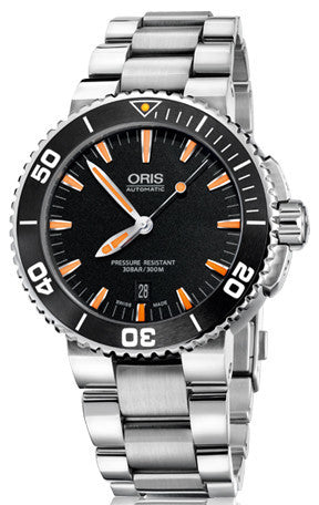 Oris Watch Aquis Date Dark Black Bracelet 01 733 7653 4159-07 8 26 01PEB