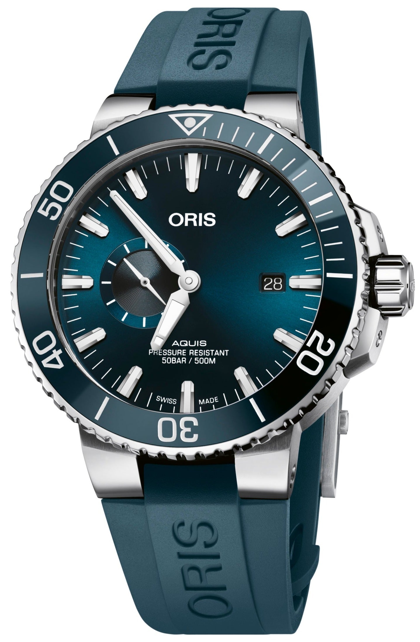 Oris Aquis Date Small Seconds Rubber Watch 01 743 7733 4155-07 4 24 69EB Image 1