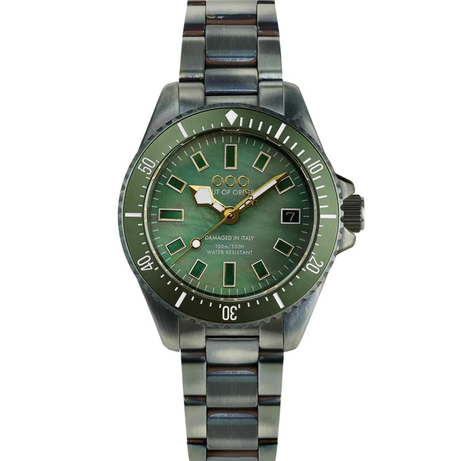 Out Of Order Green Mother Of Pearl Casanova Watch OOO.001-38.VE Image 1