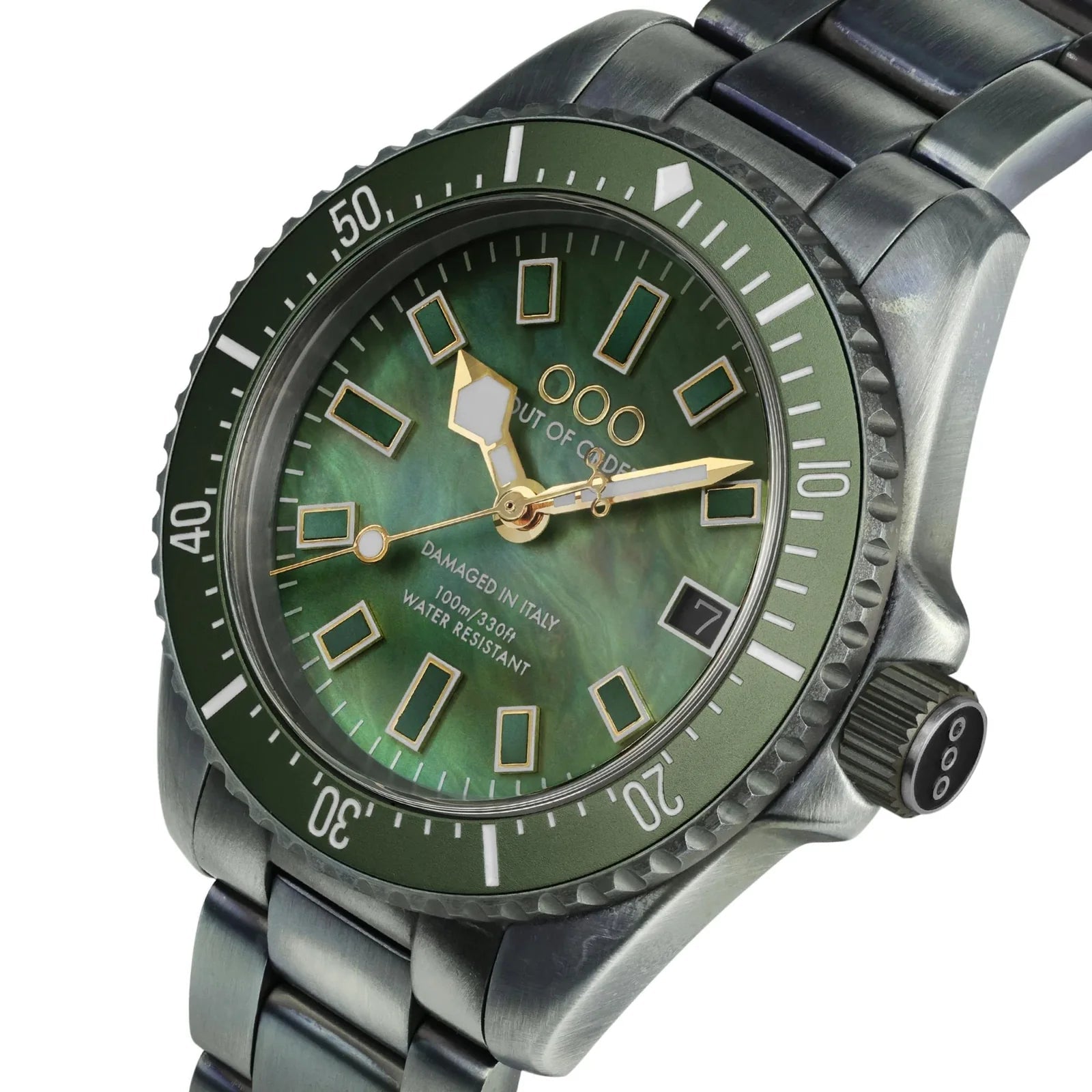 Out Of Order Green Mother Of Pearl Casanova Watch OOO.001-38.VE Image 3