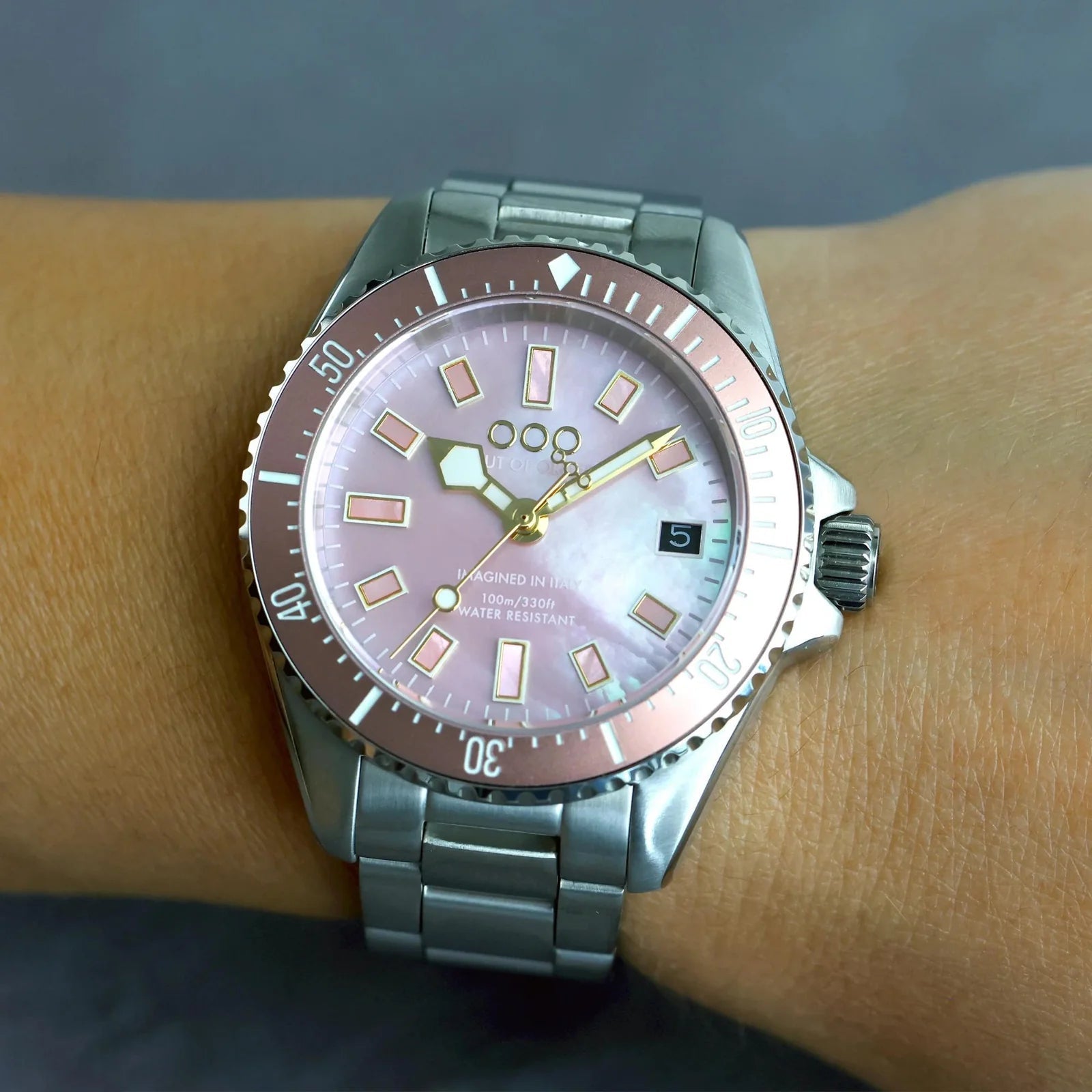 Out Of Order Pink Mother Of Pearl Casanova Watch OOO.001-38.RO Image 5