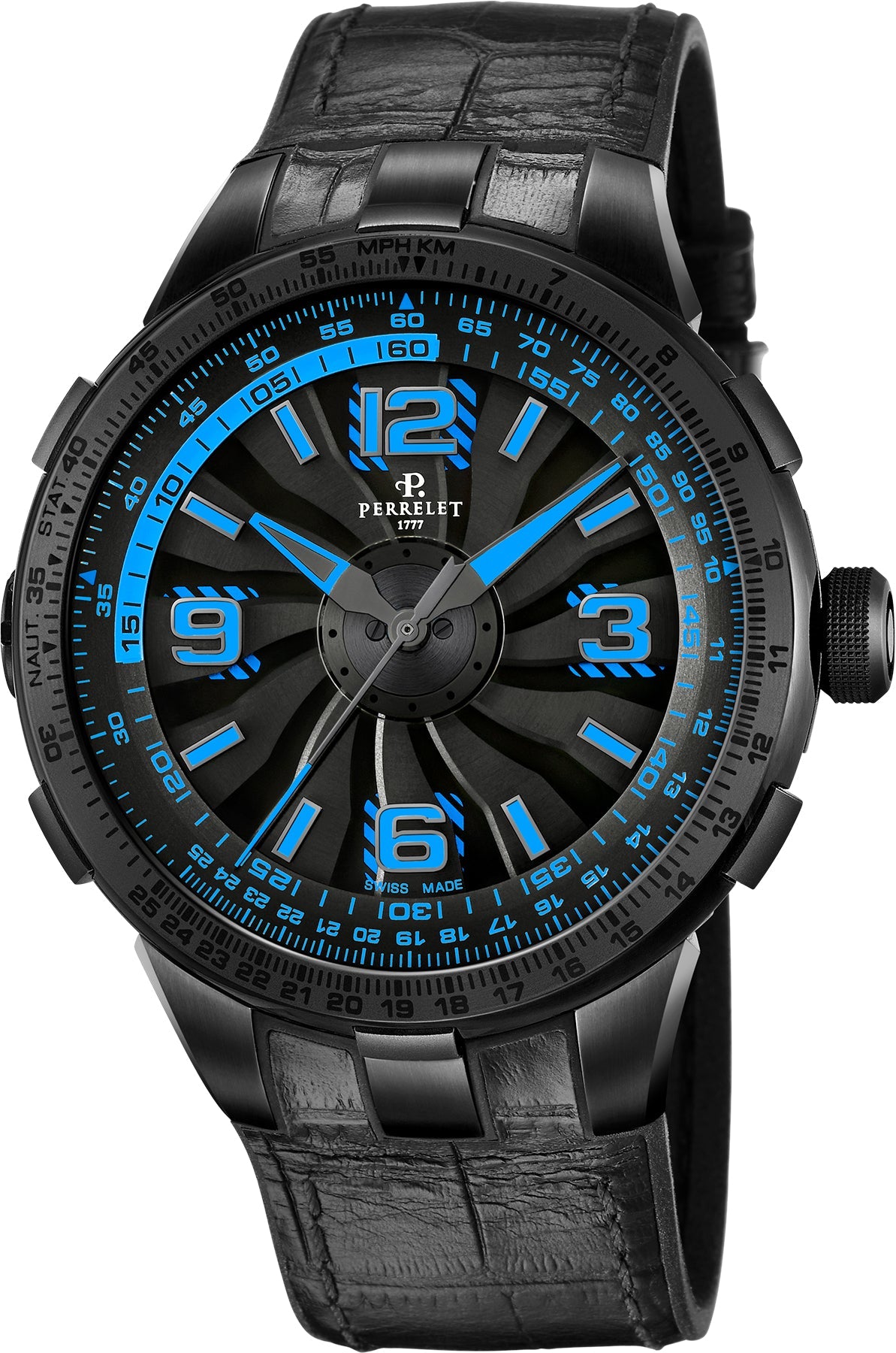 Perrelet Watch Turbine Pilot Electric Blue A1095/2