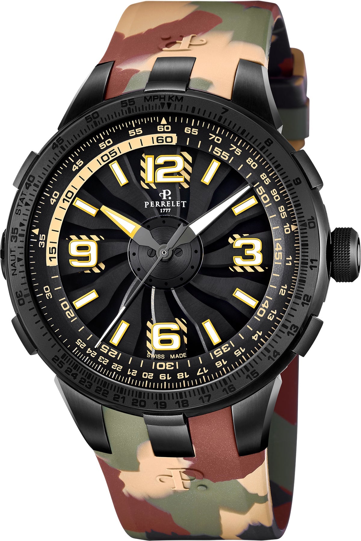 Perrelet Watch Turbine Pilot Camouflage A1095/5