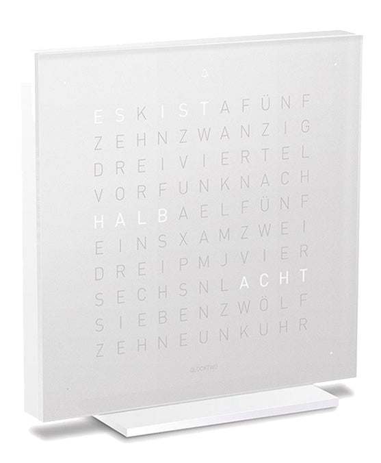QLOCKTWO Touch Pure Vanilla Sugar Table Clock T4PENVS