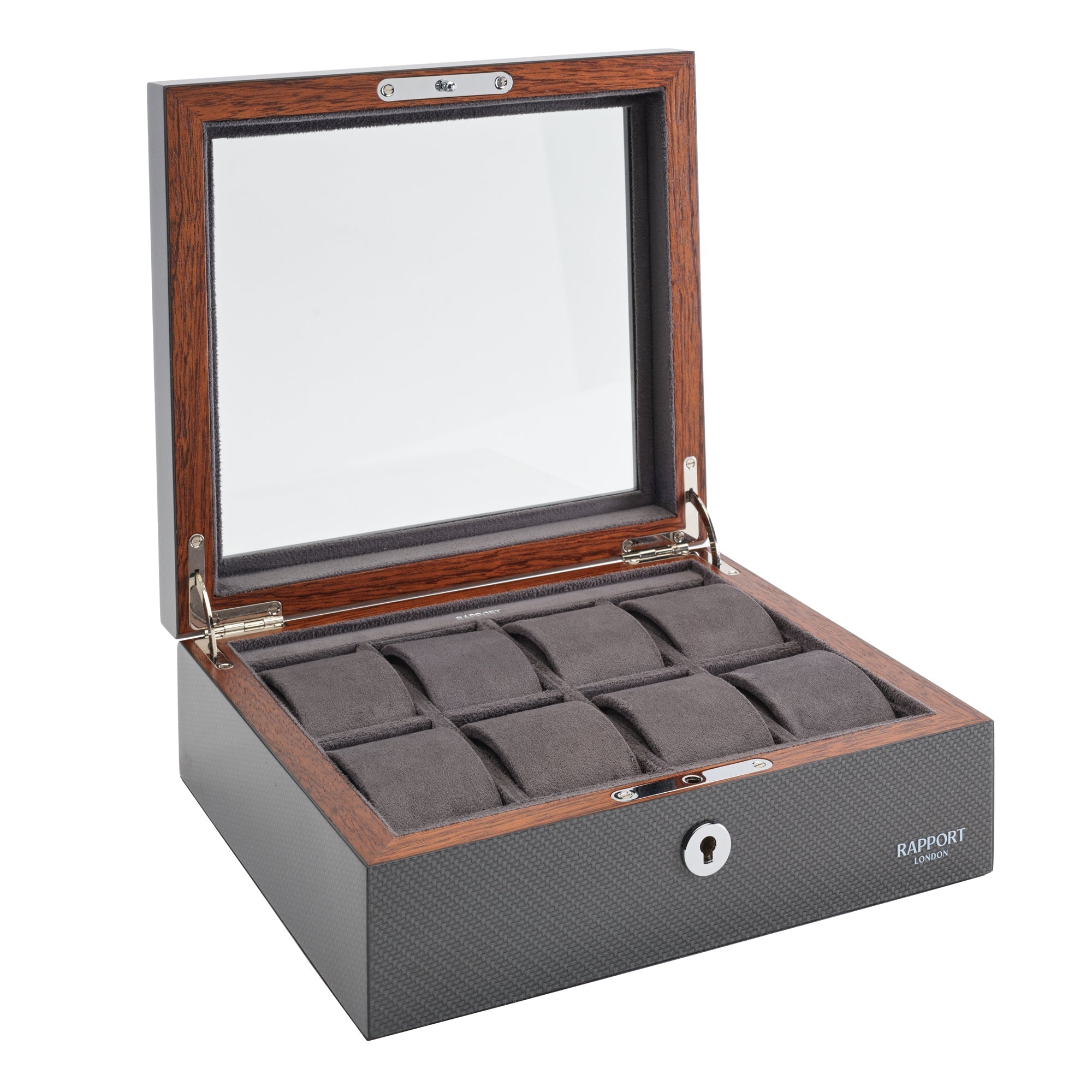 Rapport Carbon Fibre Optic Eight Watch Box RPT-169 Image 4