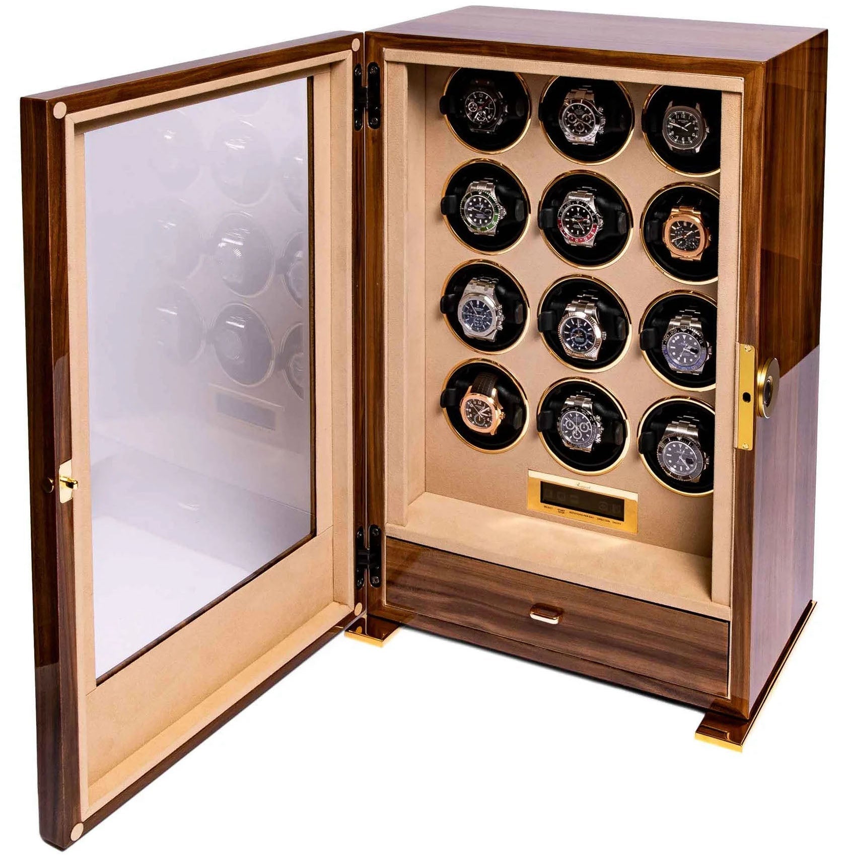 Rapport Watch Winder Paramount 12 Walnut  W312 Image 2