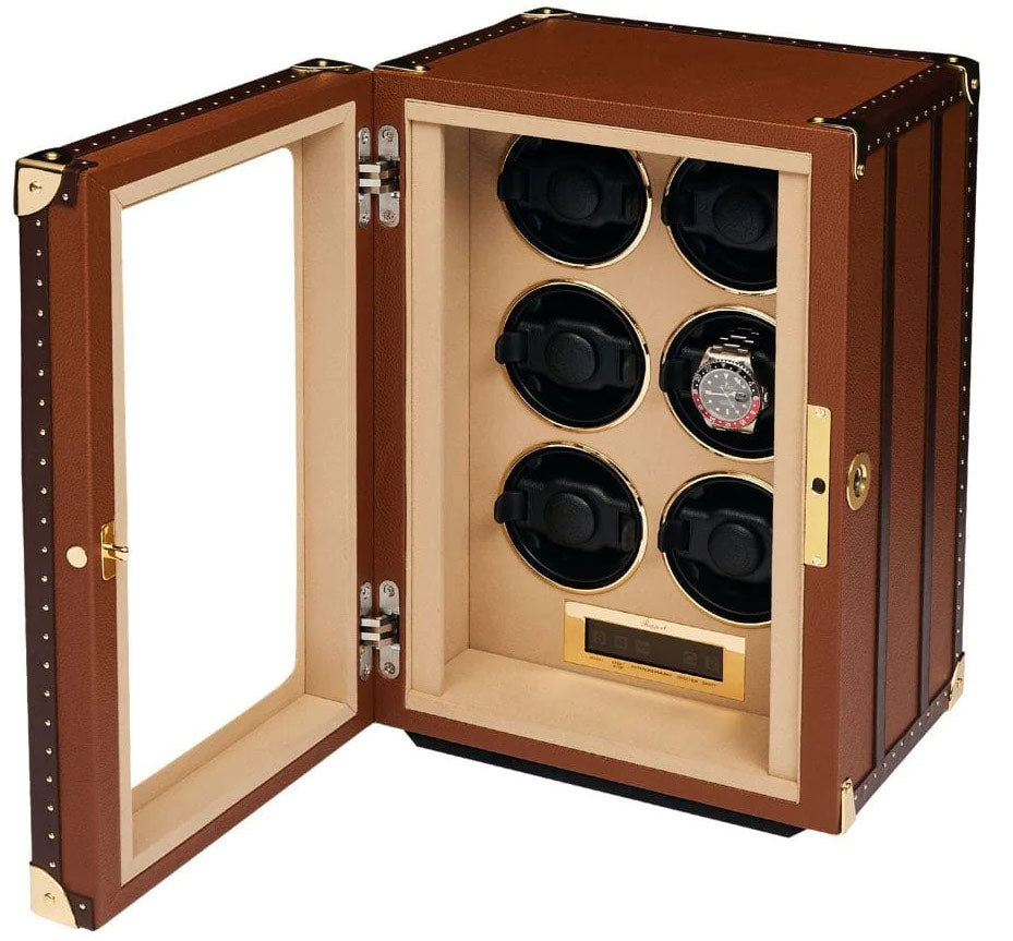 Rapport Watch Winder Roamer 6 Leather Brown W646 Image 2