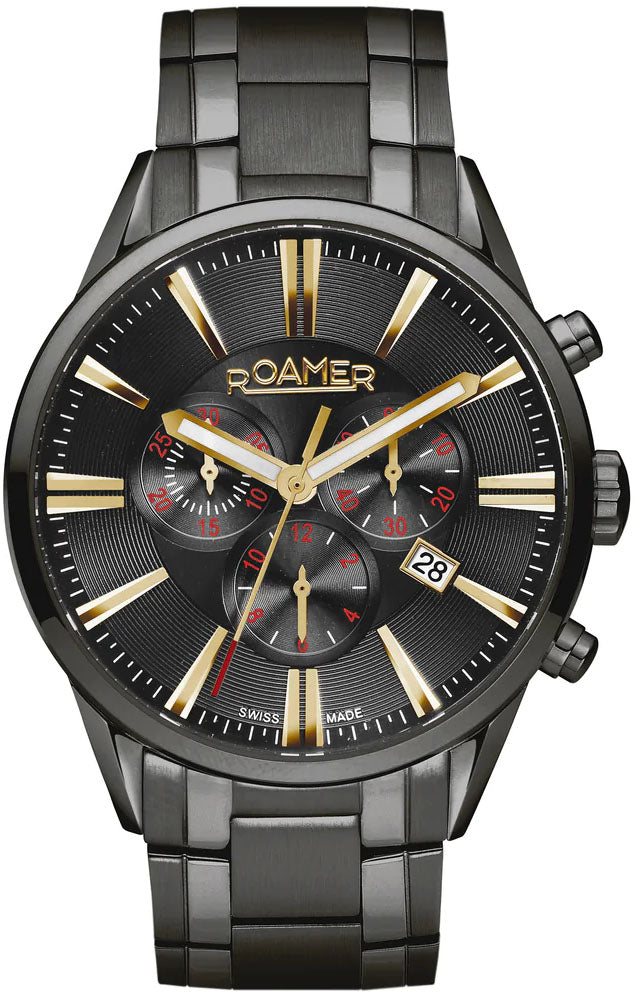 Roamer Watch Superior Chrono Black 508837 45 85 50