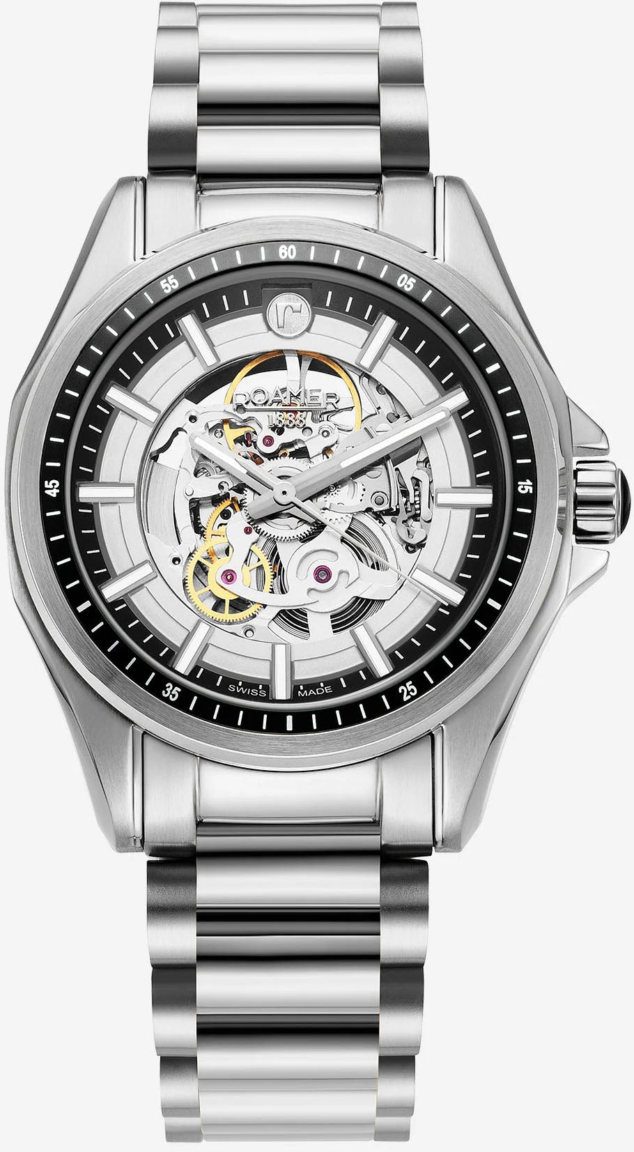 Roamer Watch Rockshell Mark III Skeleton Black 220984 41 55 20
