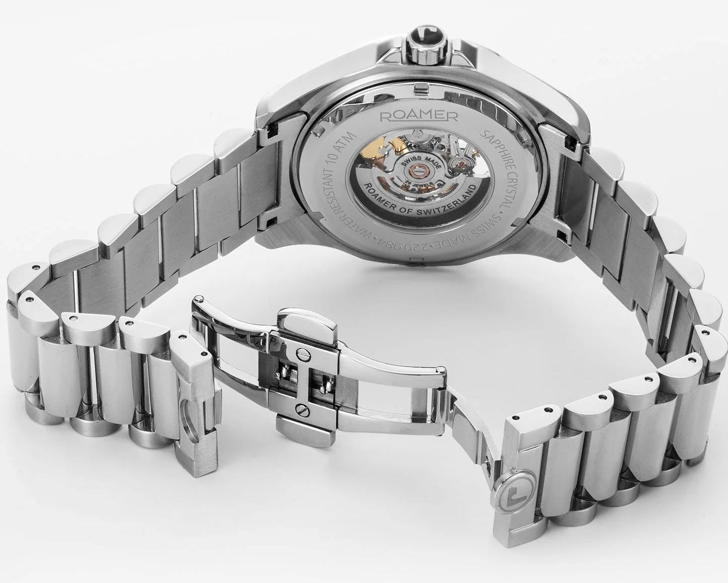 Roamer Rockshell Mark III Skeleton Blue Watch 220984 41 45 20 Image 2