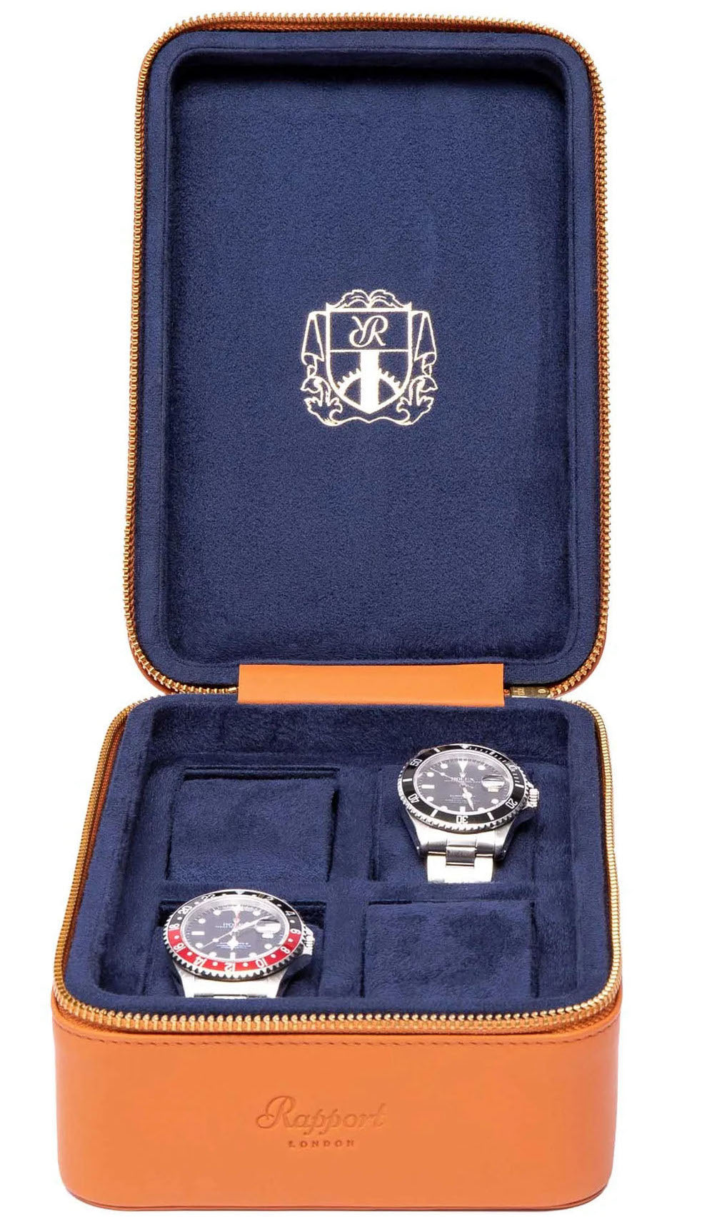 Rapport Watch Case Hyde Park 4 Tan Zip D272