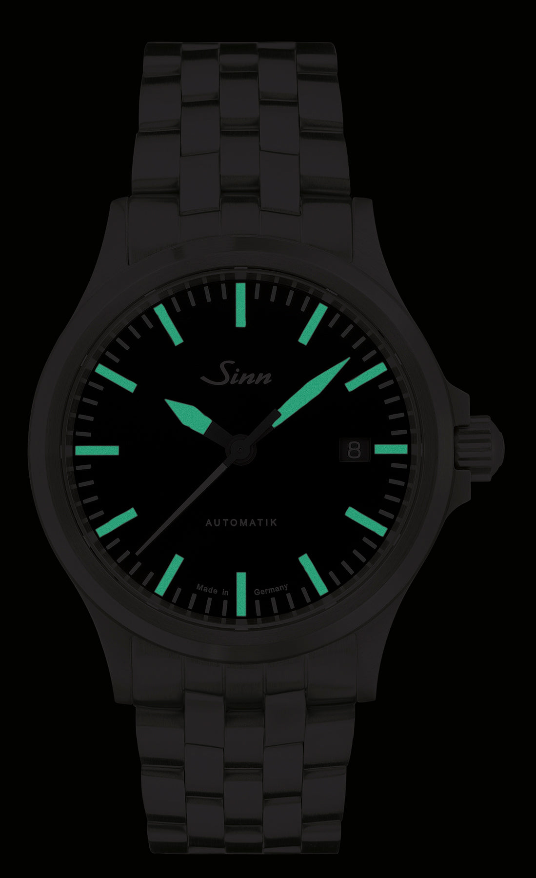Sinn 556 I RS Leather Black Cowhide Alligator Watch 556.0106 Leather Black Cowhide Aligator Image 2