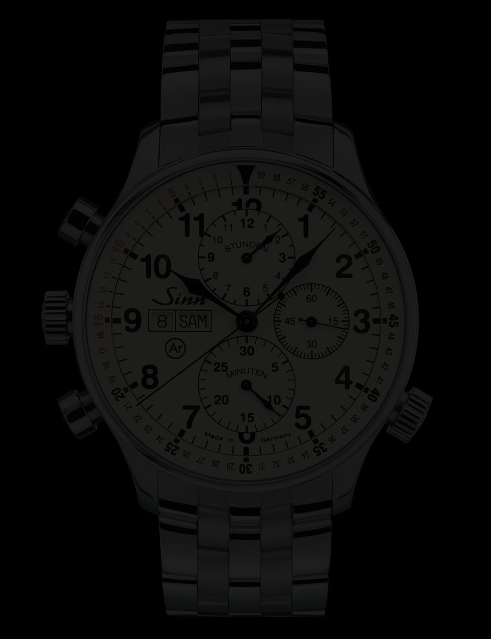 Sinn Watch 917 GR The Rallye Fine Link Bracelet D 917.010 Fine Link Bracelet Image 2