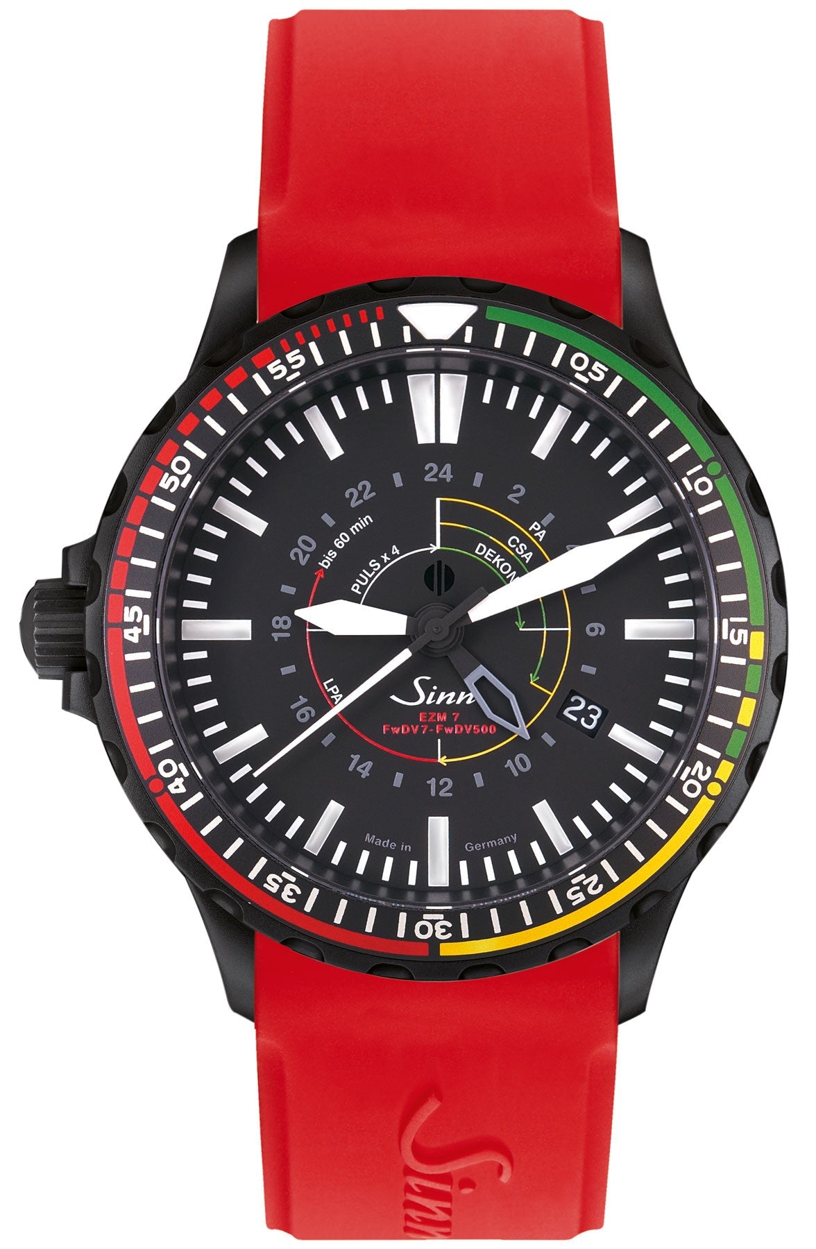 Sinn Watch EZM 7 S Rubber Red EZM 7 S Rubber Red