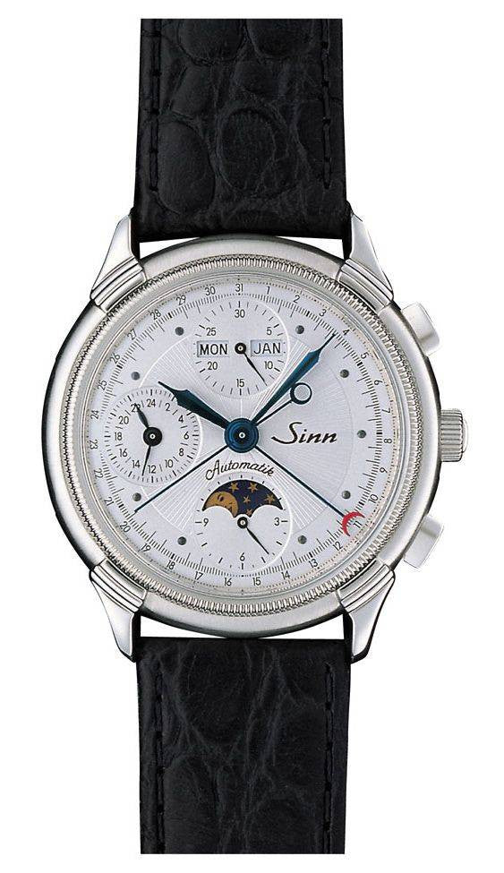 Sinn The Classically Elegant Chronograph 6015 St D 6015.010 Leather Strap
