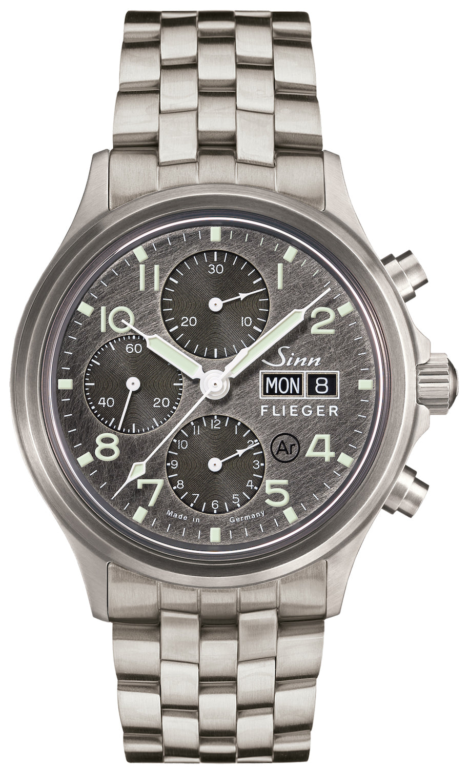 Sinn Watch 358 Sa Pilot DS Fine Link Bracelet 358.065 Fine Link Bracelet