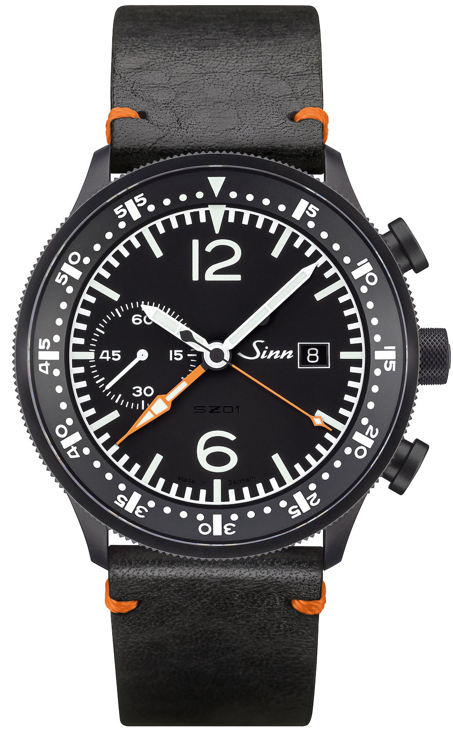 Sinn Watch 717 Leather Black Vintage Cowhide 717.010 Leather Black Vintage Cowhide