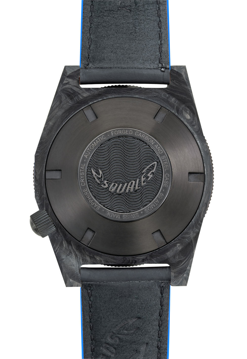 Squale T183 Blue Forged Carbon Leather Watch T183FCBL.CINLEATHOR Image 2