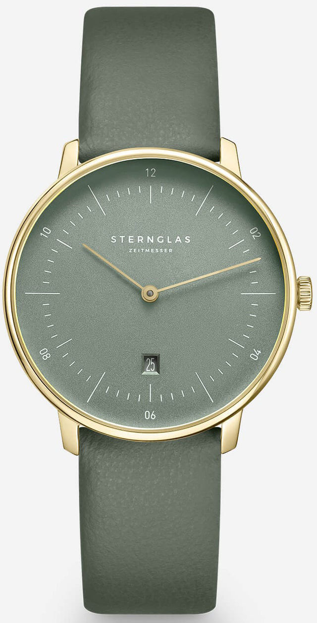 Sternglas Watch Naos XS Edition Flora Sage S01-NDF18-KL09