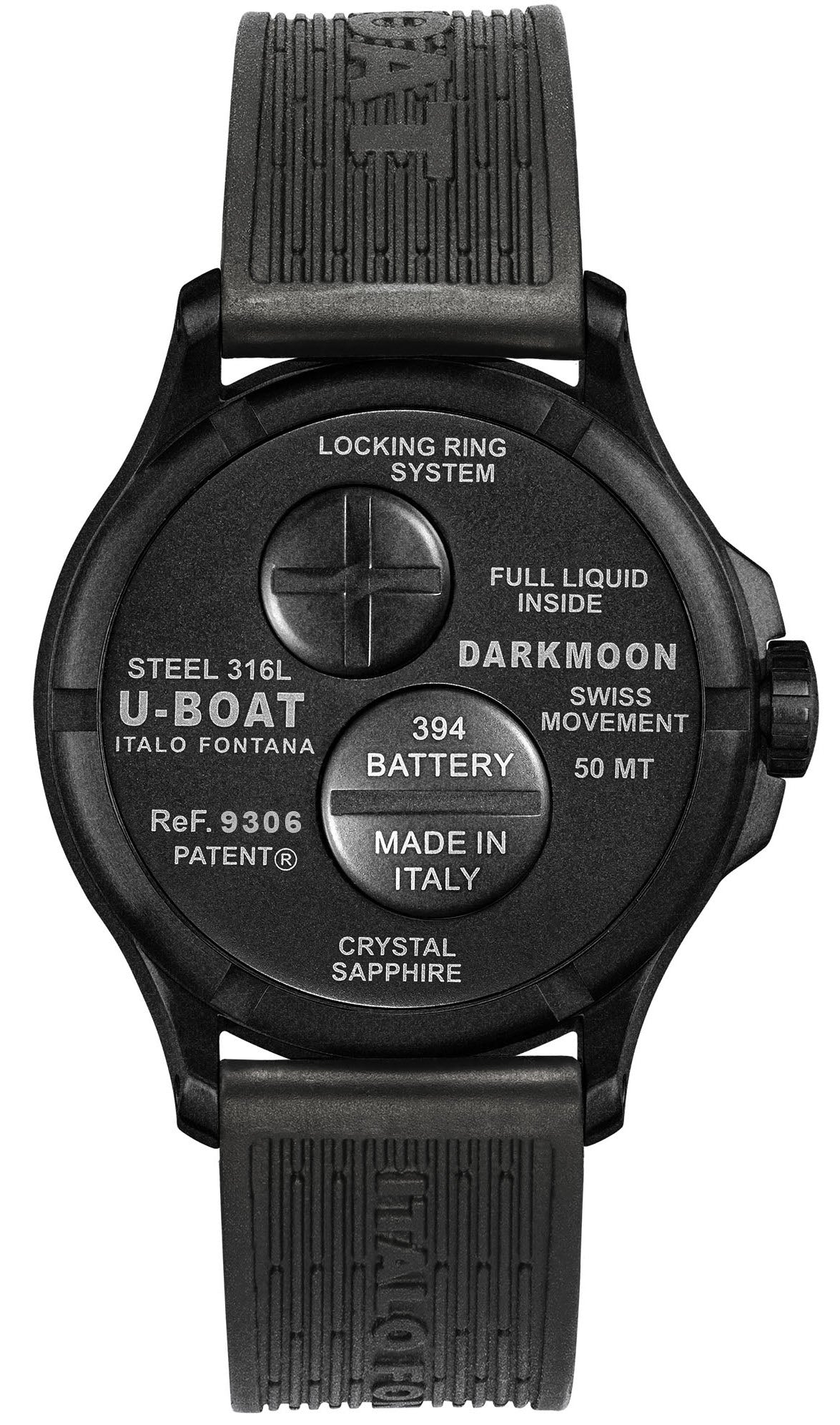 U-Boat Darkmoon 40mm Red PVD Glass 9306 Image 2
