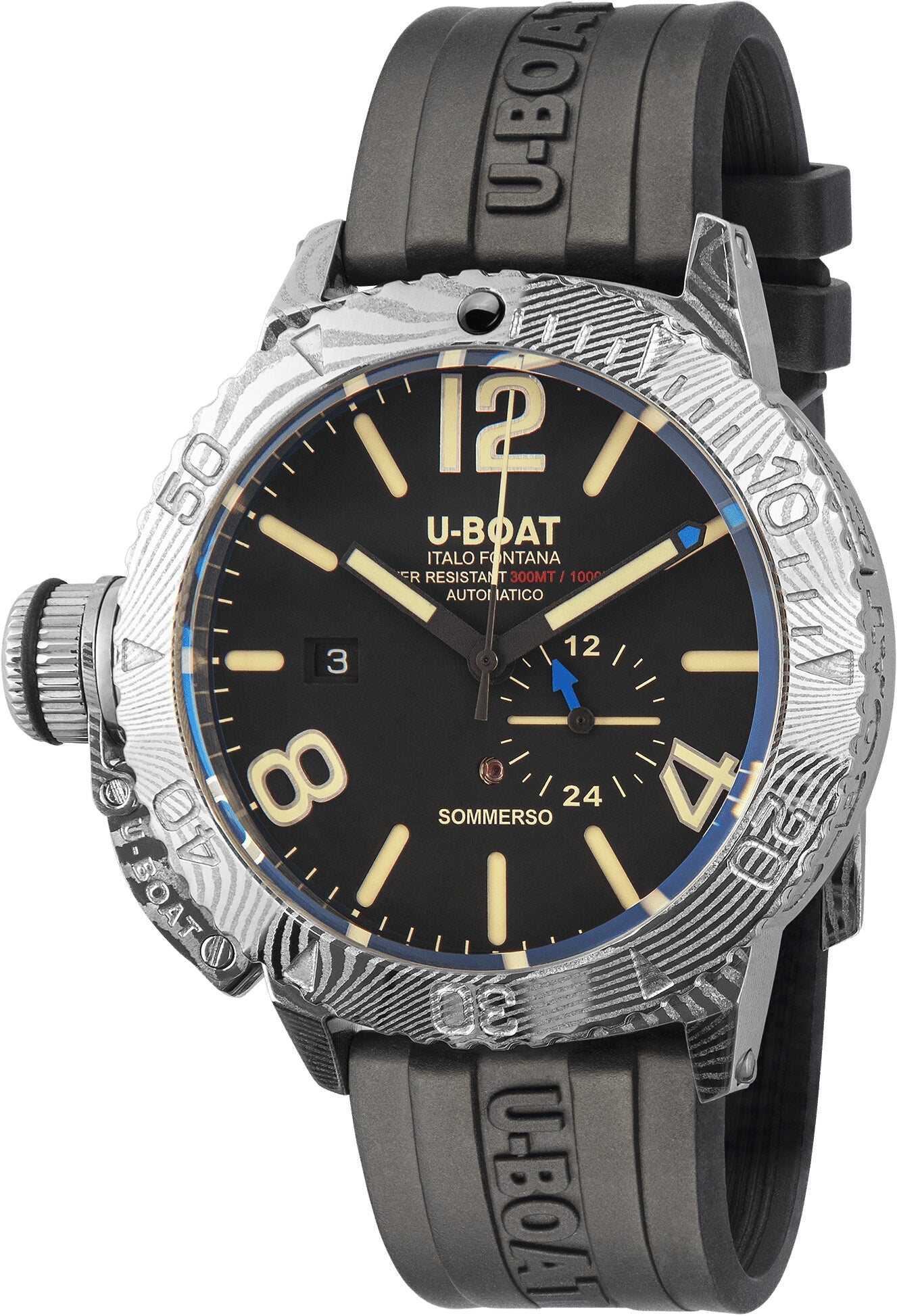 U-Boat Capsule Sommerso Damascus Watch 9999