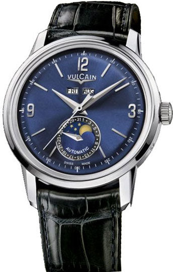 Vulcain Watch 50s Presidents Moonphase Blue 580158.329L