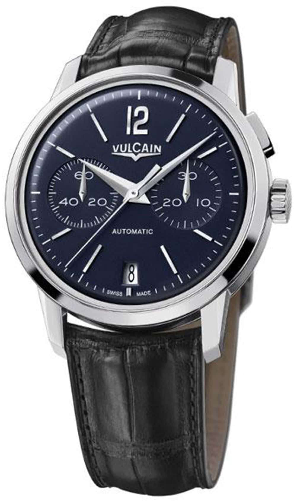 Vulcain Watch 50s Presidents Chronograph Steel Blue 570157.311L