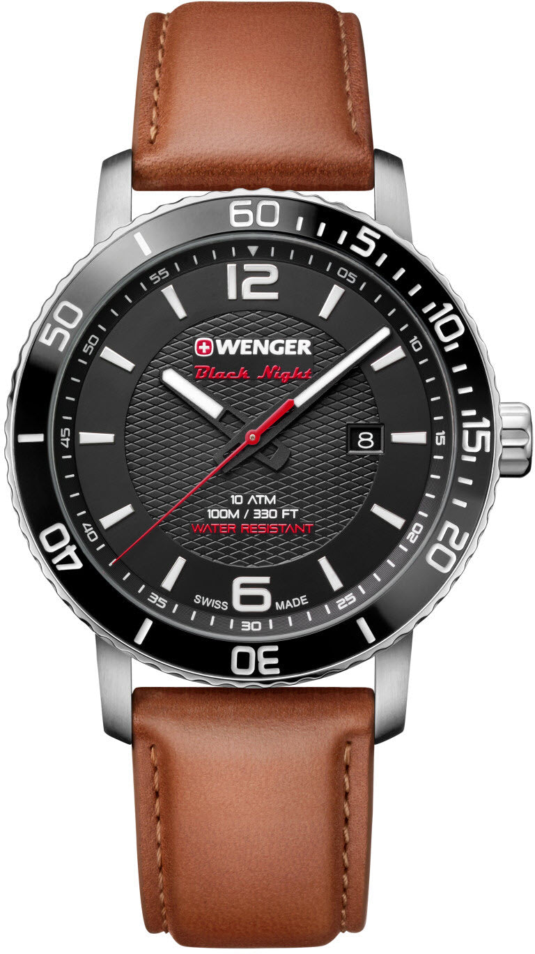 Wenger Watch Roadster Black Night Mens D 01.1841.105 Image 1