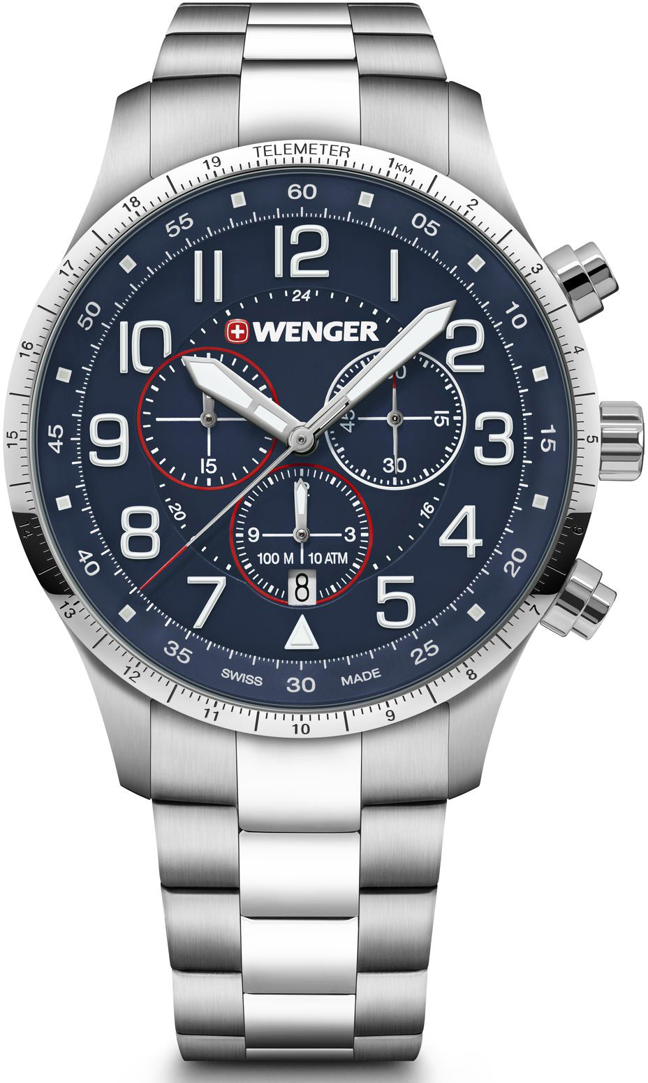 Wenger Watch Attitude Chrono Blue 01.1543.118