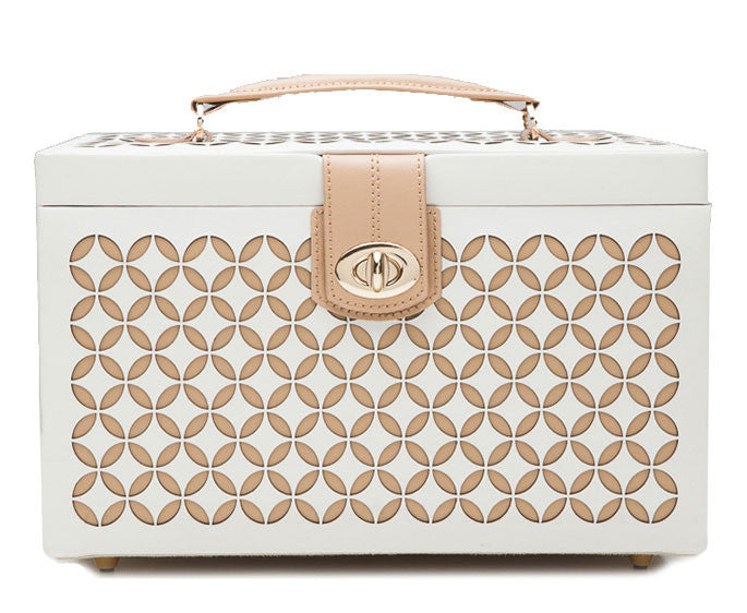 Wolf Chloe Medium Jewellery Box Cream 301053