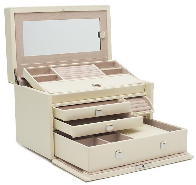 Wolf London Medium Jewellery Box Cream 315153
