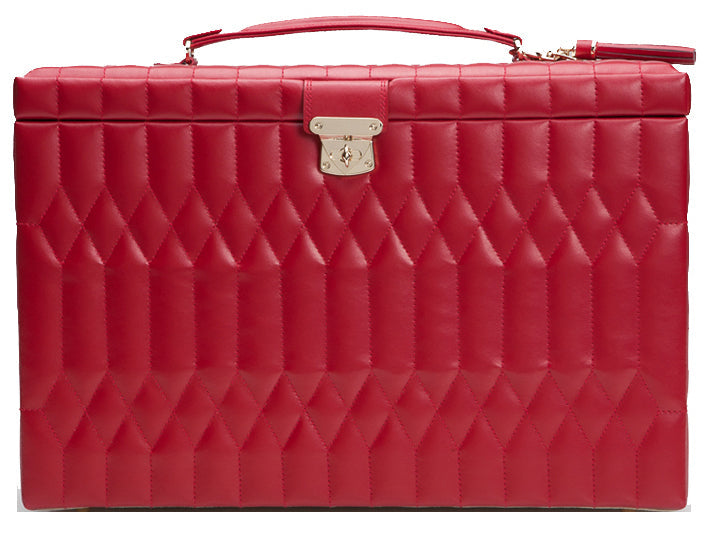 Wolf Jewellery Box Caroline Extra Large Red 329572