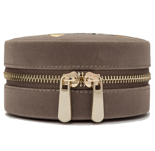 Wolf Jewellery Travel Case Zoe Round Mink 393213
