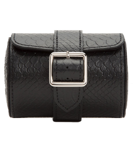 Wolf Watch Roll Exotic Single Black 462720