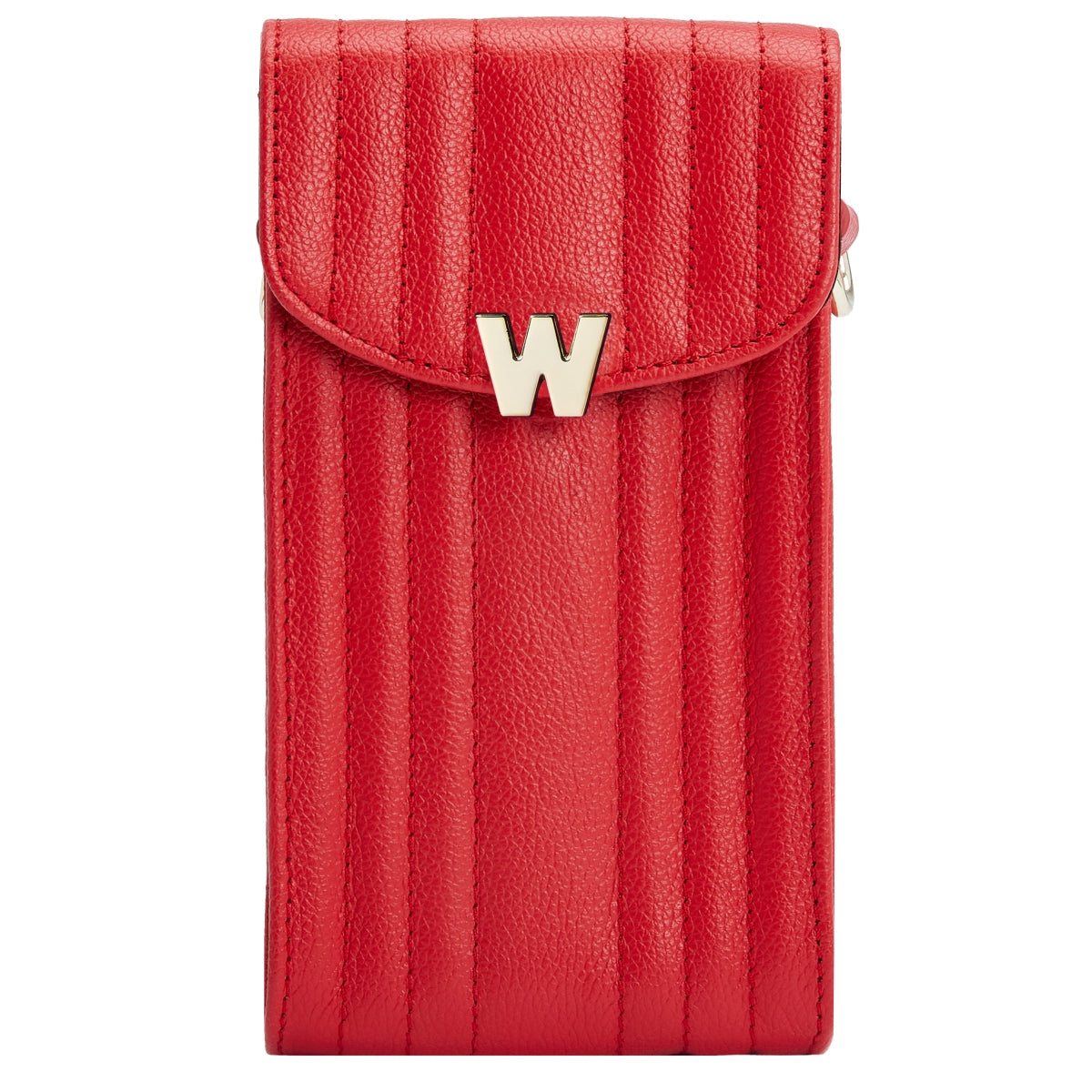 Wolf Mimi Collection Leather Red Phone Case with Wristlet and Lanyard 768572 Image 3