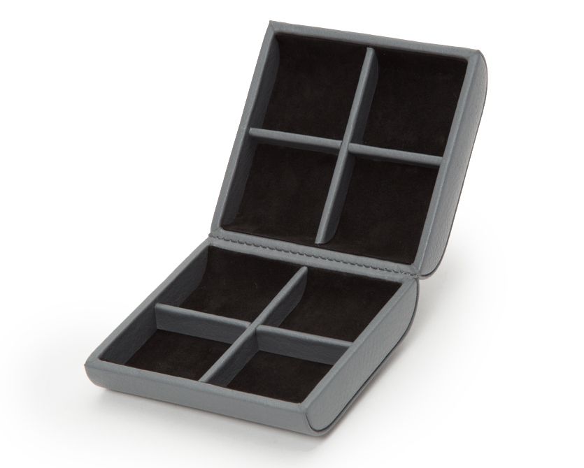 Wolf Cufflink Box Howard Grey 465565