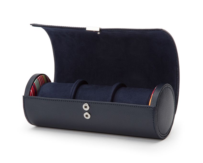 Wolf Watch Roll Howard Triple Navy 465917