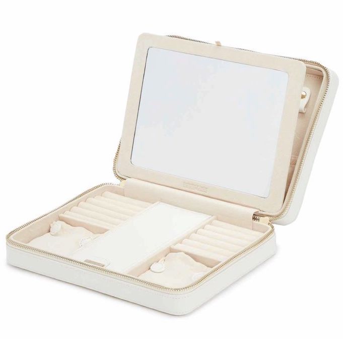 Wolf Jewellery Case Maria Zip Large White 766153