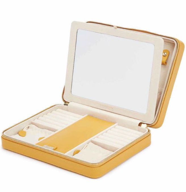 Wolf Jewellery Case Maria Zip Large Musturd 766193