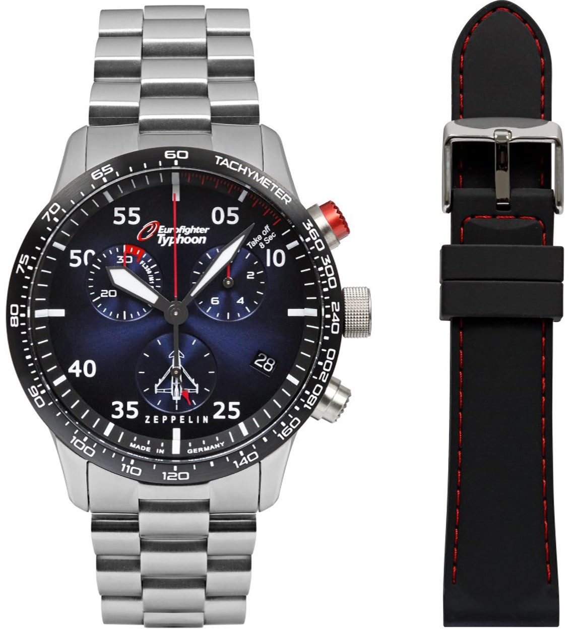 Zeppelin Watch Eurofighter Mens 7298M3 Set
