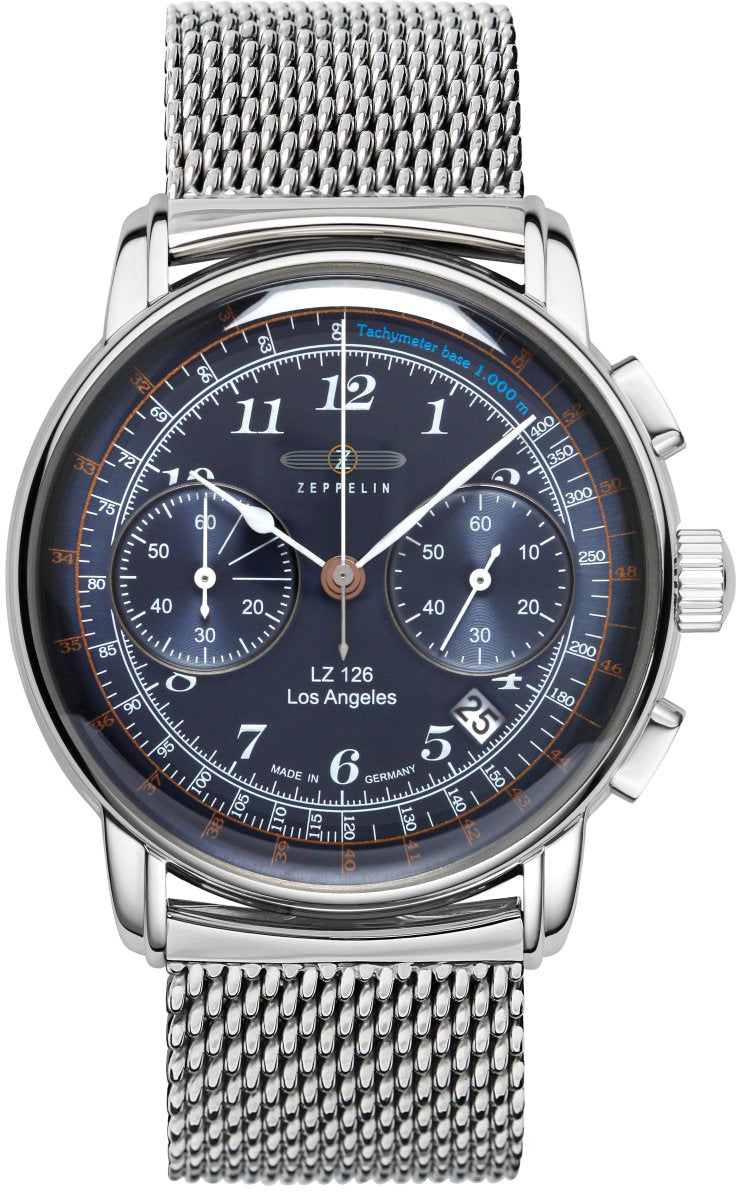 Zeppelin LZ 126 Los Angeles Quartz Chronograph Watch 7614M3