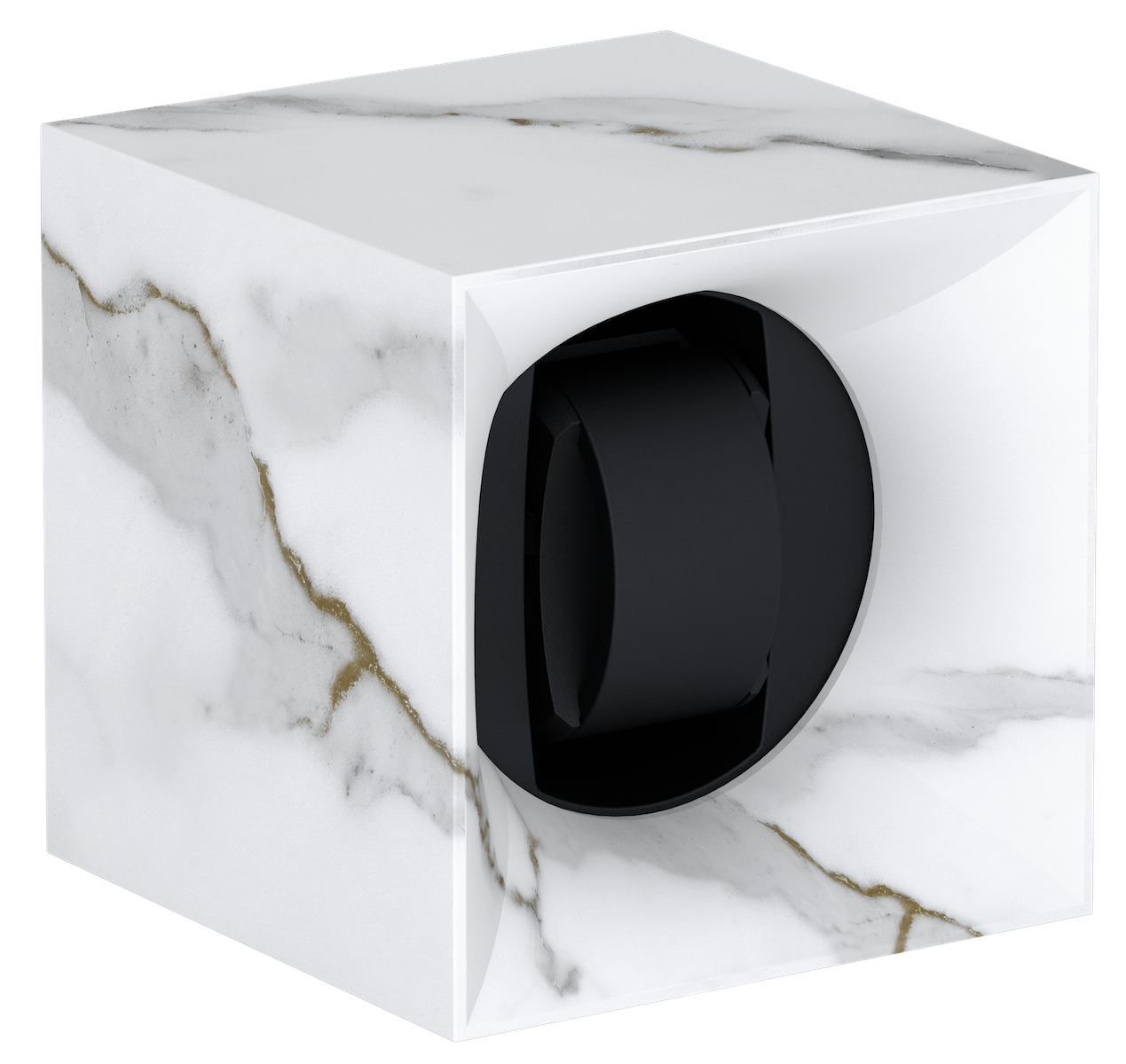 Swiss Kubik Watch Winder Single Startbox Metamorphik Carrara
