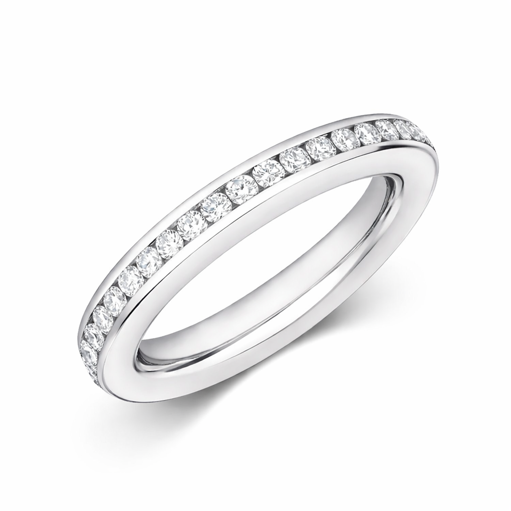 18ct White Gold 1.00ct Diamond Brilliant Cut Eternity Ring RW-0376-D Image 1